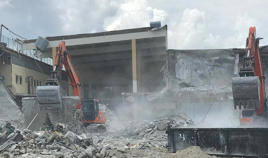 Fort Myers Atrium Demolition Update | All American Coin Shop Fort Myers, Florida